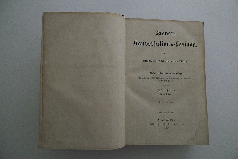 Meyers Konversations-Lexikon; 17 Bände (A-Z komplett)