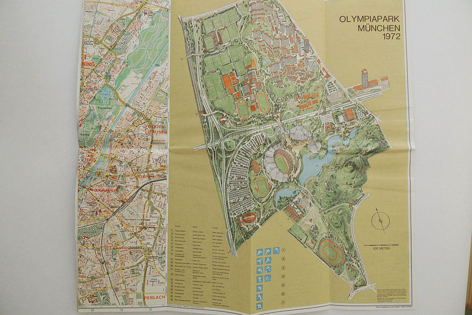 Olympiakarte München 1972