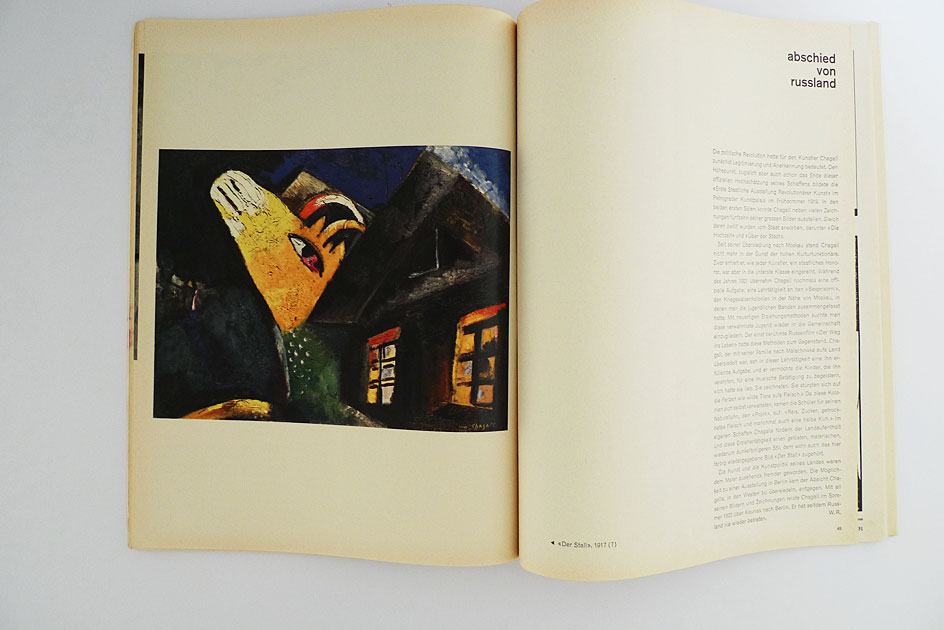 Du; Marc Chagall. Die russischen Jahre