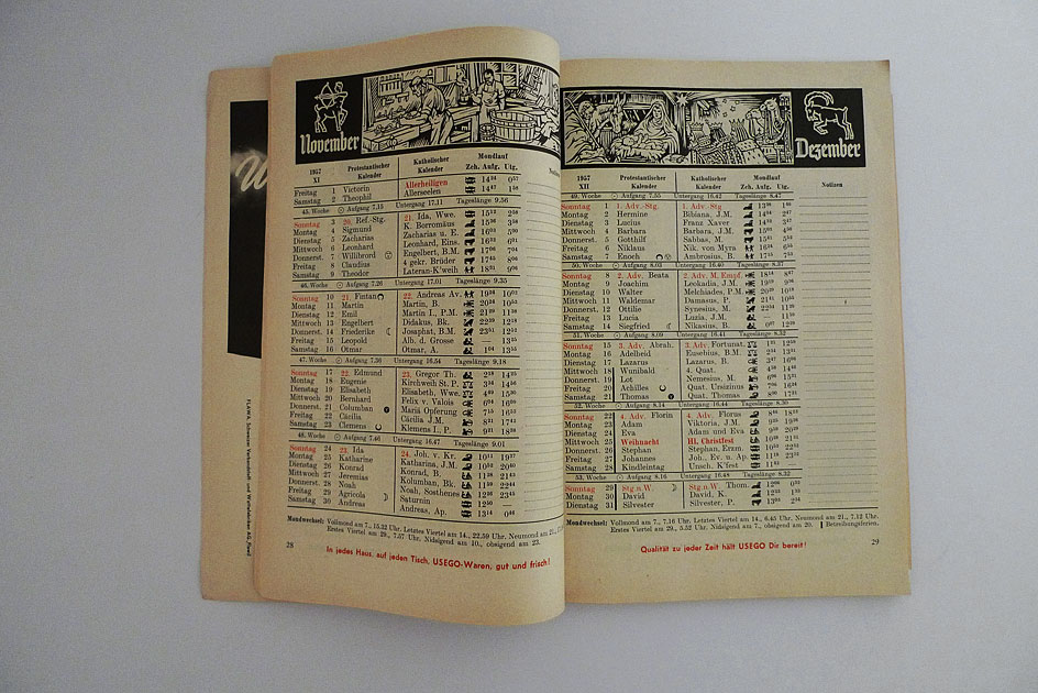 Schweizer Rot-Kreuz Kalender 1957