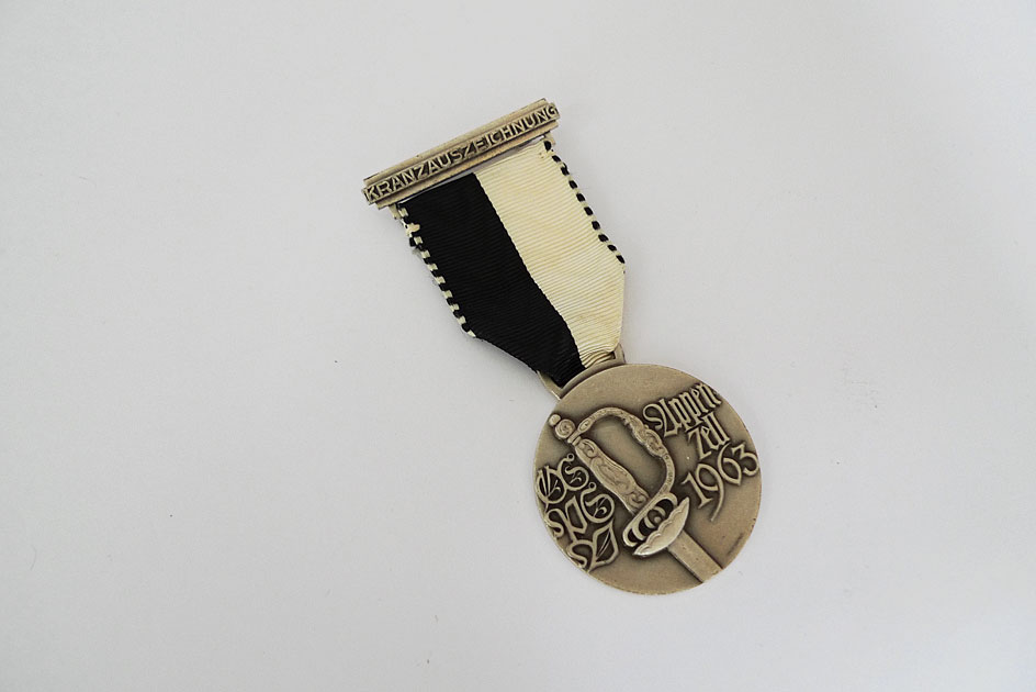Medaille Kranzauszeichnung; Appenzell 1963