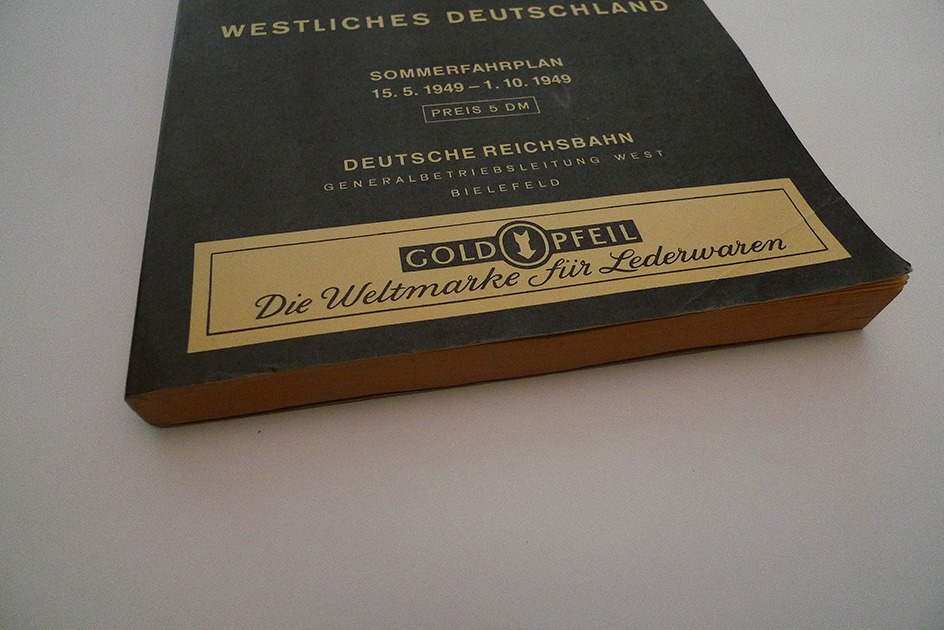 Amtliches Kursbuch. Westliches Deutschland