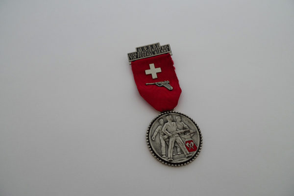 Medaille Biel 1958 Pistole
