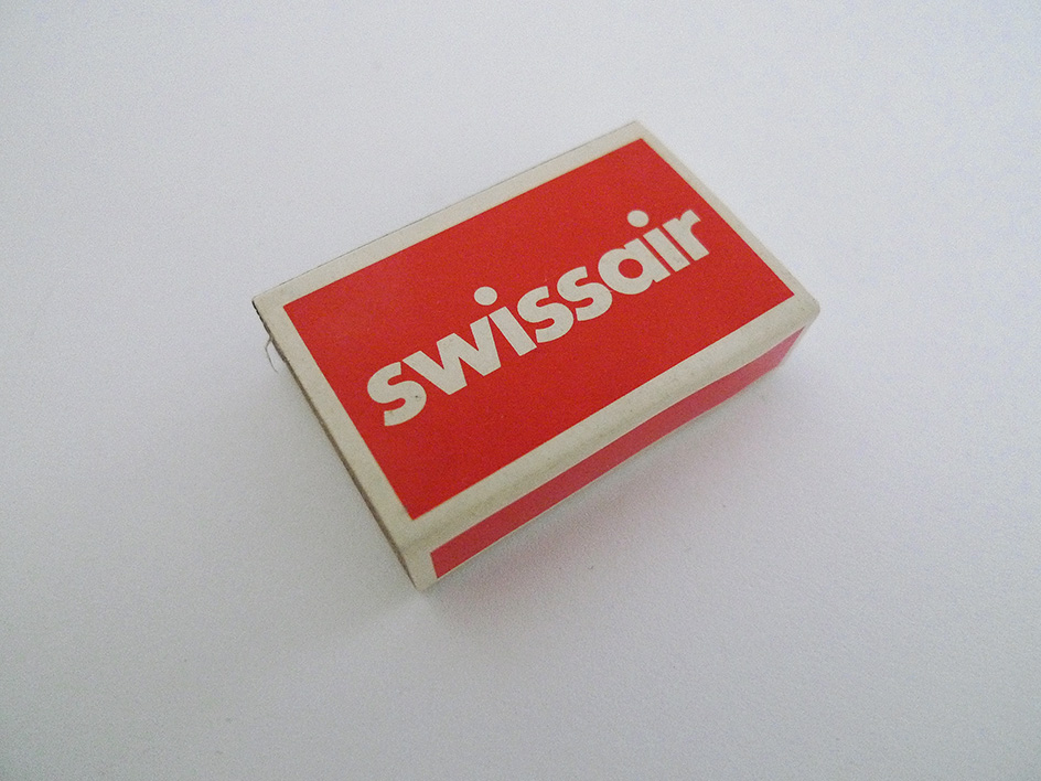 Zündholzschachtel Swissair