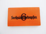 Zündholzbriefchen Sechsämtertropfen