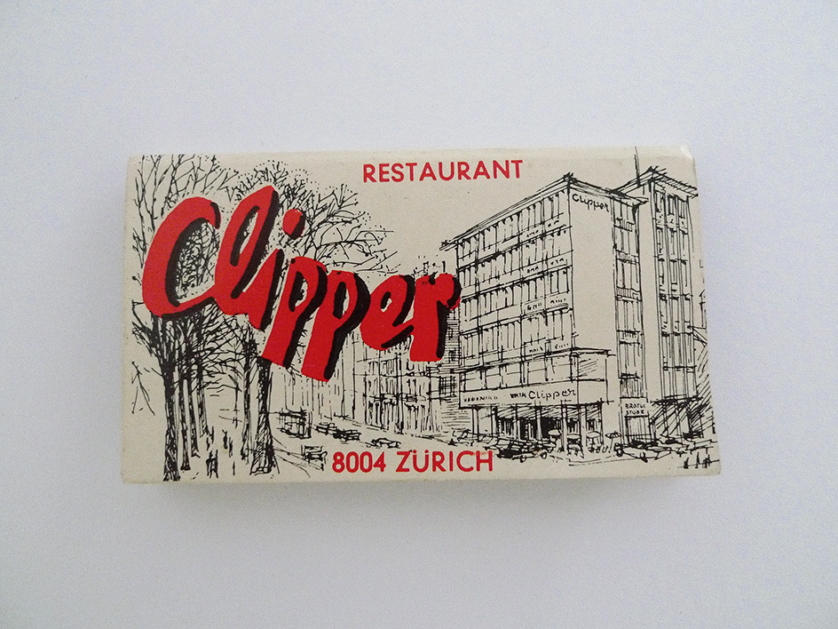 Zündholzbriefchen Restaurant Clipper