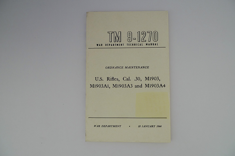 War Department Technical Manual TM 9-1270