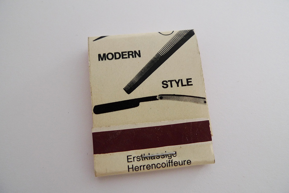 Zündholzbriefchen Modern Style