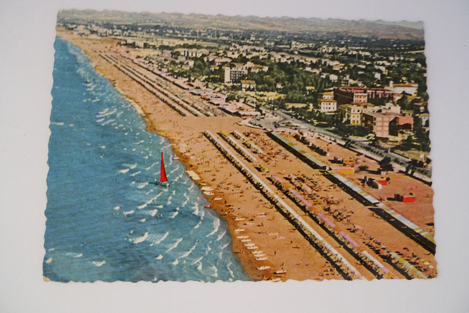 Riccione; Blick auf den Strand
