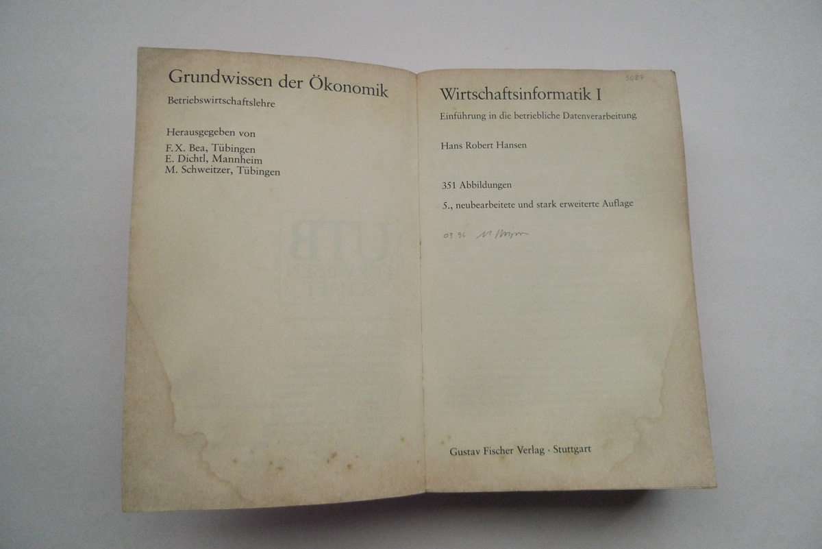 Wirtschaftsinformatik I