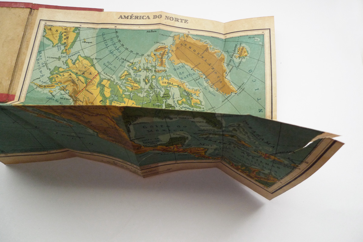 Pequeno mapa da América do Norte