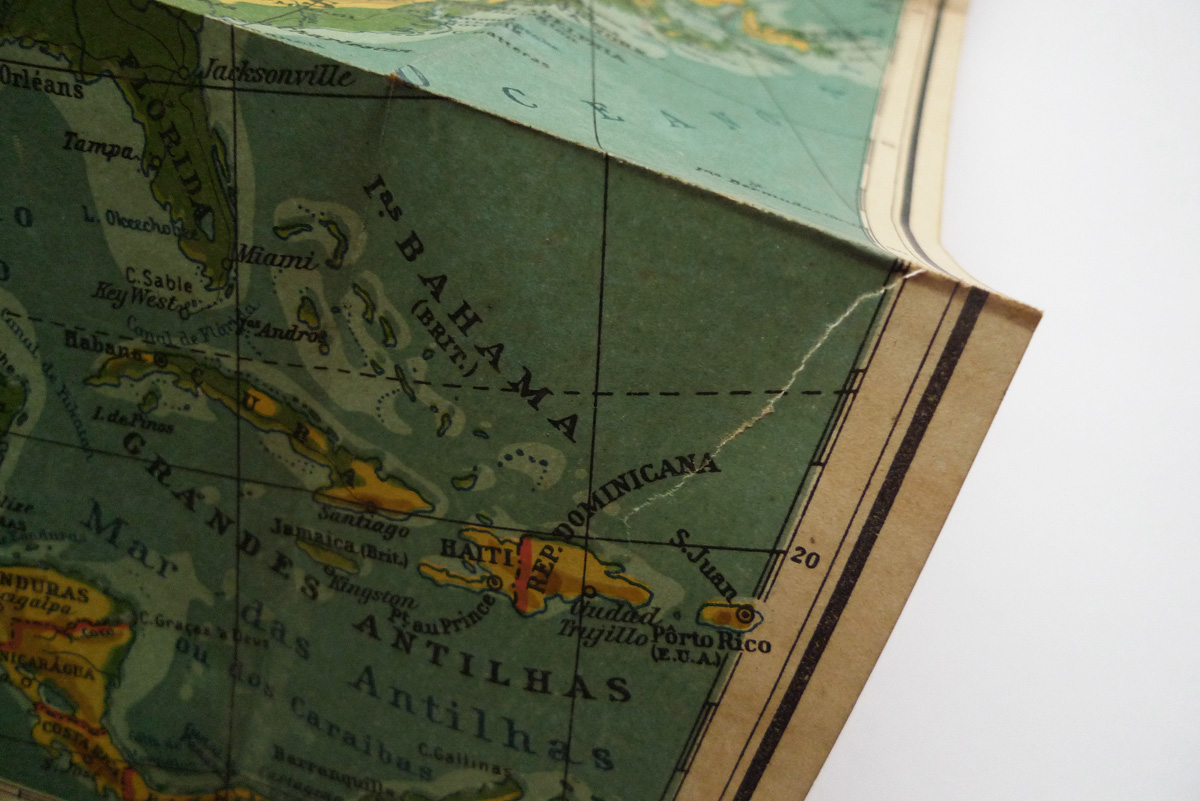 Pequeno mapa da América do Norte