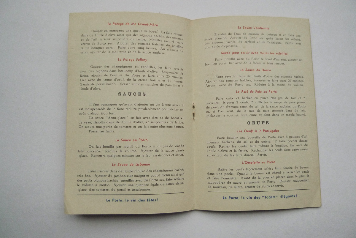 Le Porto et l’art culinaire