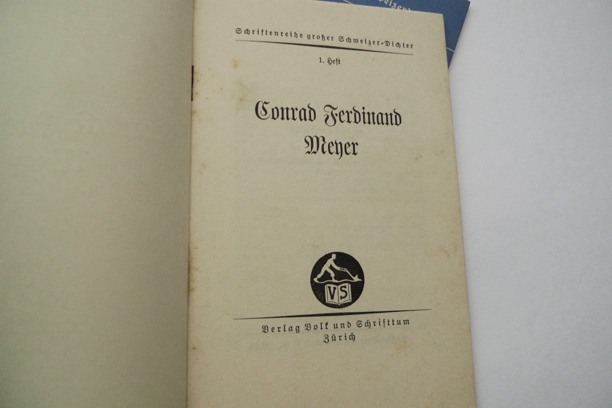 Schriftenreihe grosser Schweizer Dichter