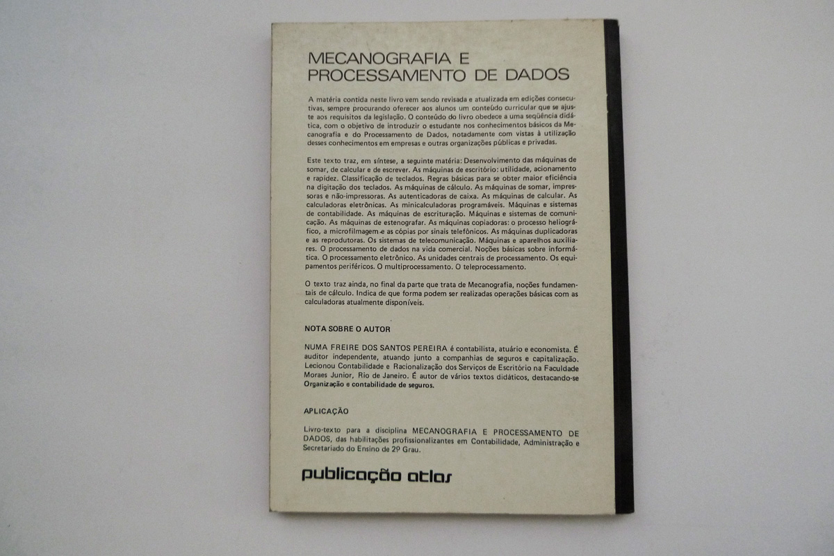 Mecanografia e Processamento de Dados