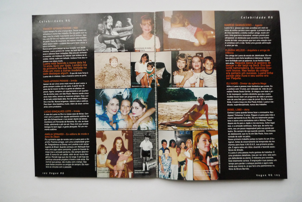 Vogue Brasil RG; Luana Piovani