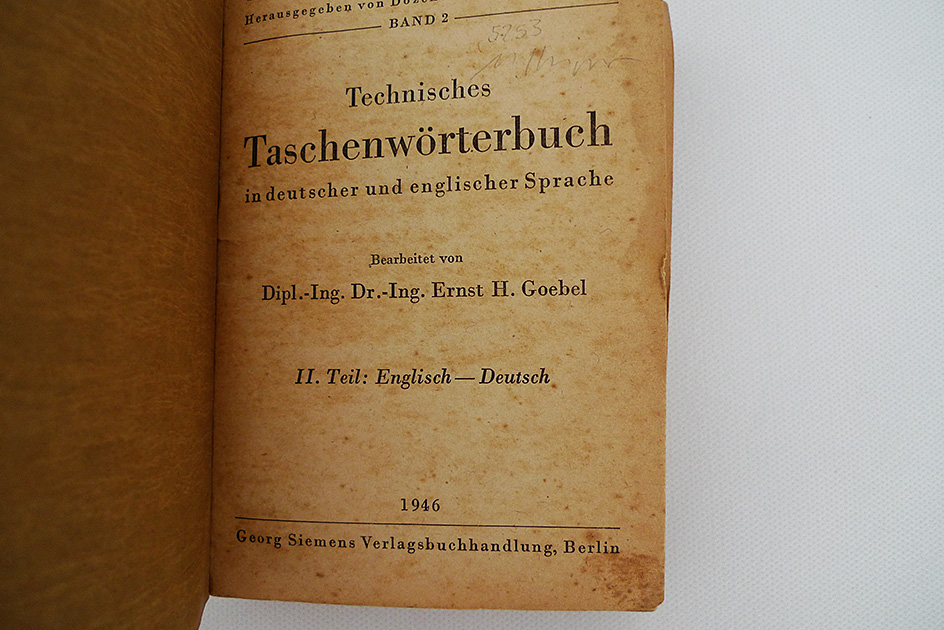 Technisches Taschenwörterbuch