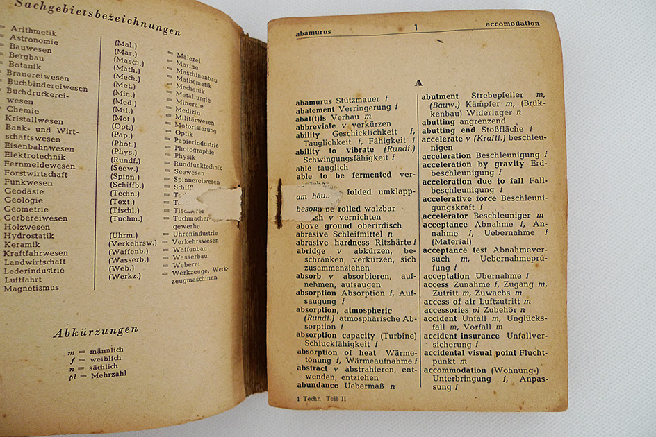 Technisches Taschenwörterbuch