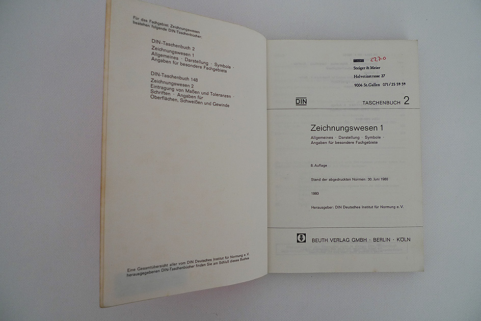 DIN-Taschenbuch-2, Zeichnungswesen-1