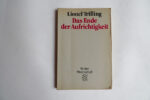 Das Ende der Aufrichtigkeit