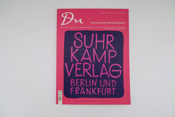 du; Suhr Kamp Verlag Berlin und Frankfurt