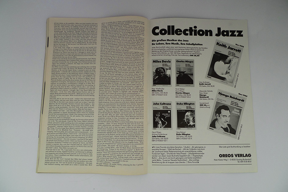 Jazz Nr. 5/85; Miles Davis Special