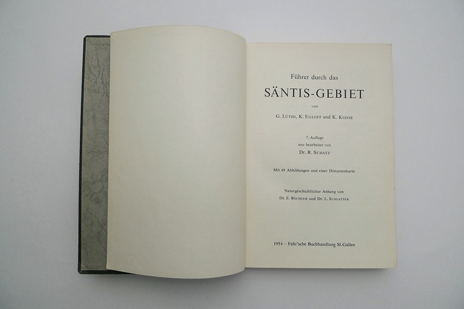 Führer durch das Säntis-Gebiet; 7. Auflage 1954
