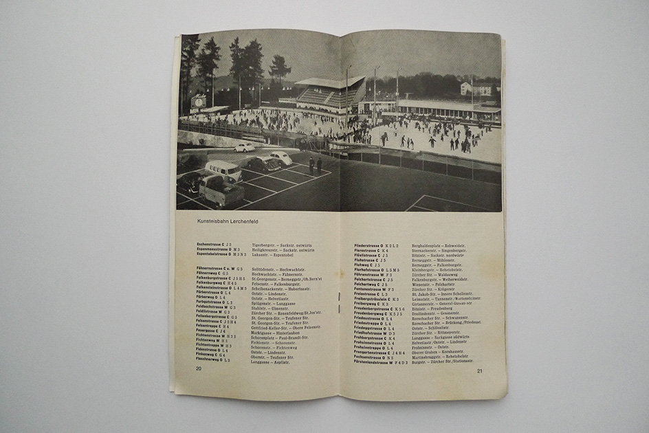 St. Gallen 1967/68; Plan mit Strassenverzeichnis und Führer durch die Stadt