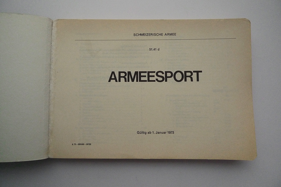 Armeesport 51.41 d, Reglement