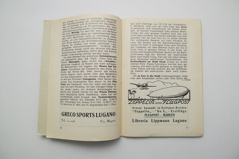Lugano und Umgebung; Neuer offizieller praktischer Führer; 1937