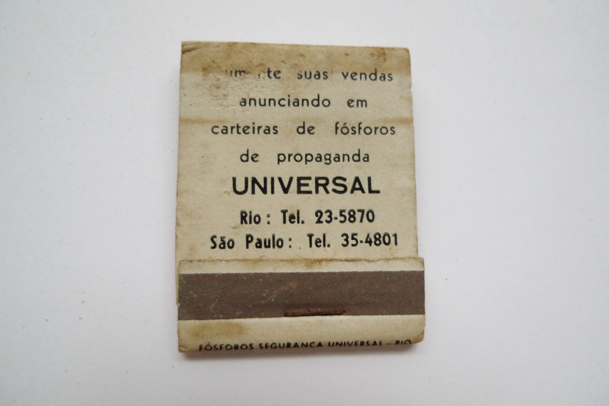 UNIVERSAL; Carteiras de Fósforos