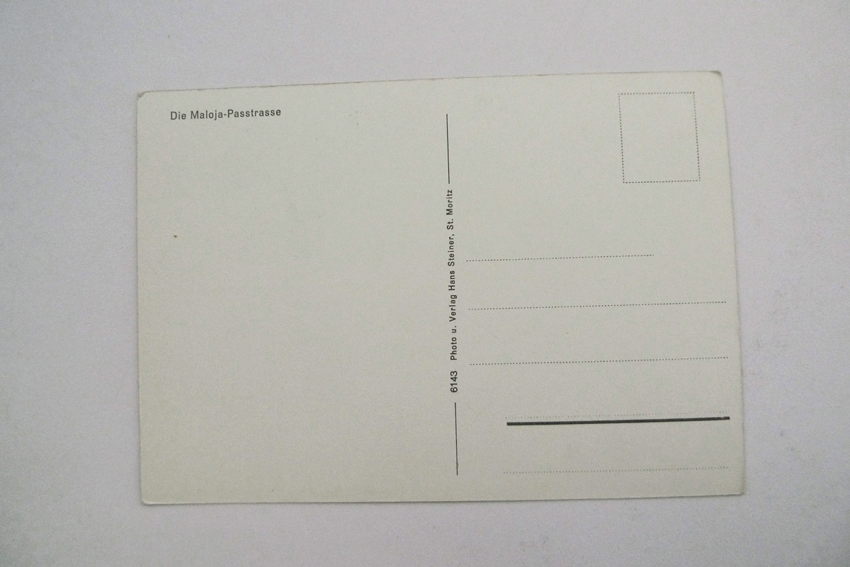 Die Maloja-Passtrasse