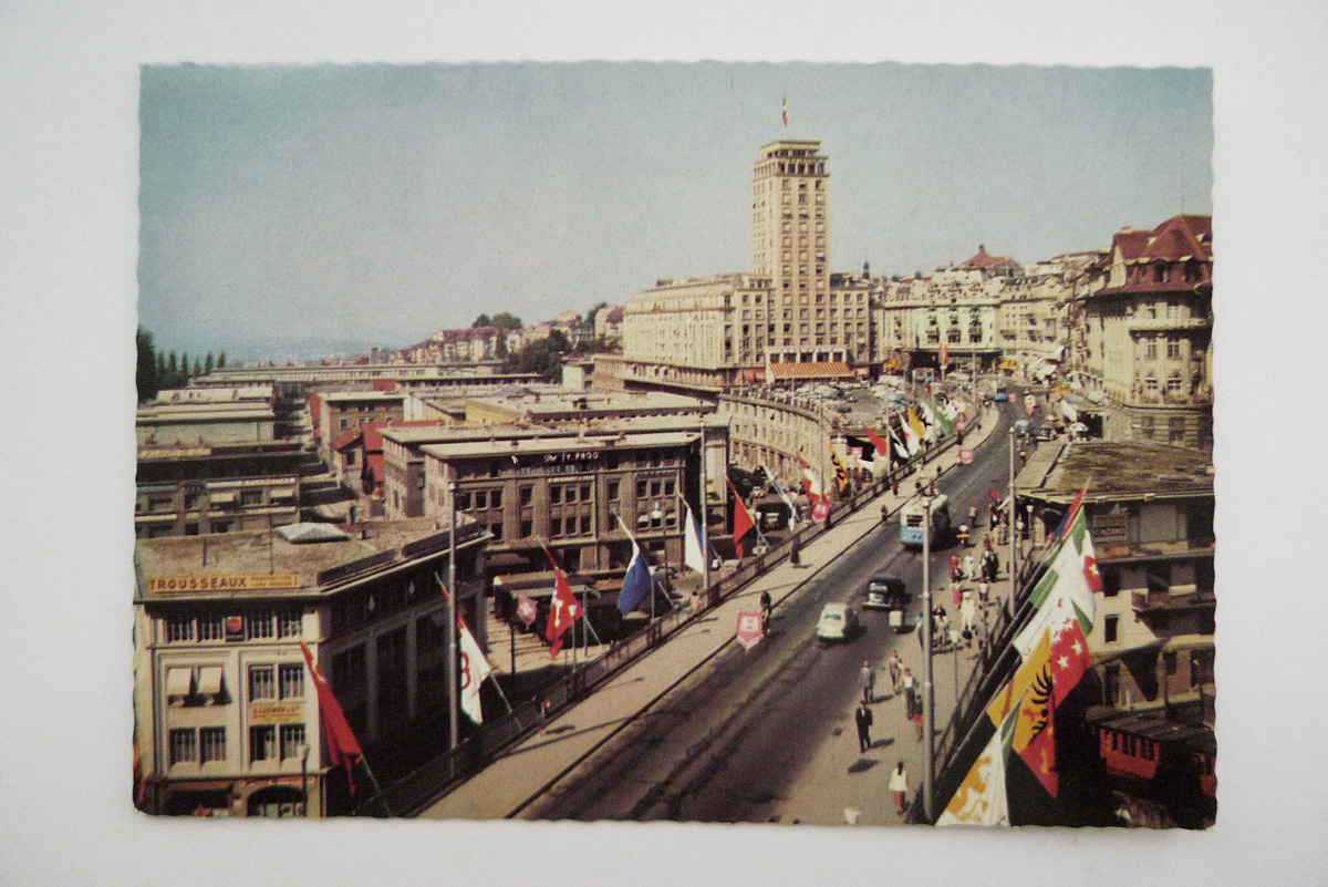 Lausanne; Grand-Pont et Tour Bel-Air